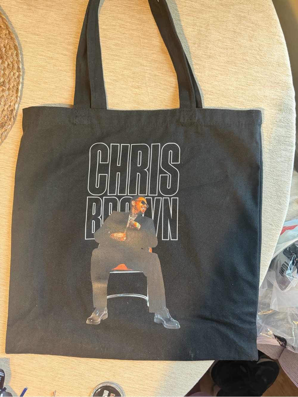 Exclusive Chris Brown VIP tote bag